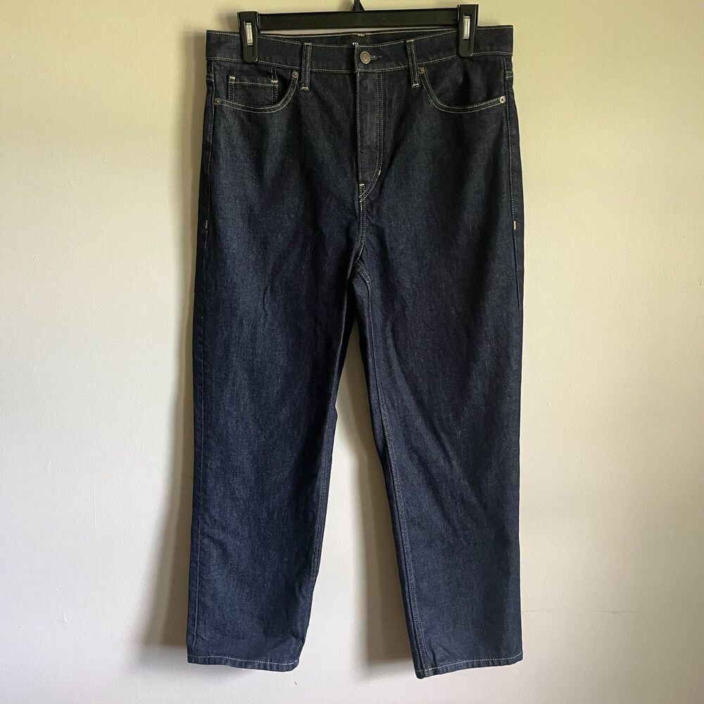 Banana Republic The Straight Jeans Women's 32 Dark Rinse Denim